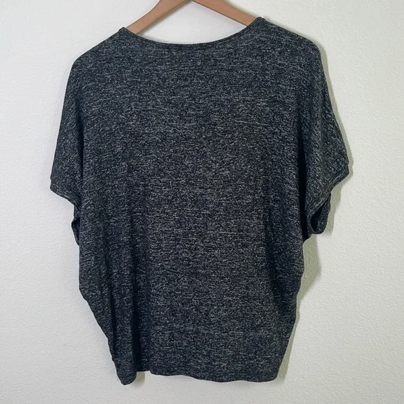 Quince Brushed Short Sleeve Lounge Tee – Charcoal, Size Medium Ultra Soft & Boxy - Picture 5 of 6